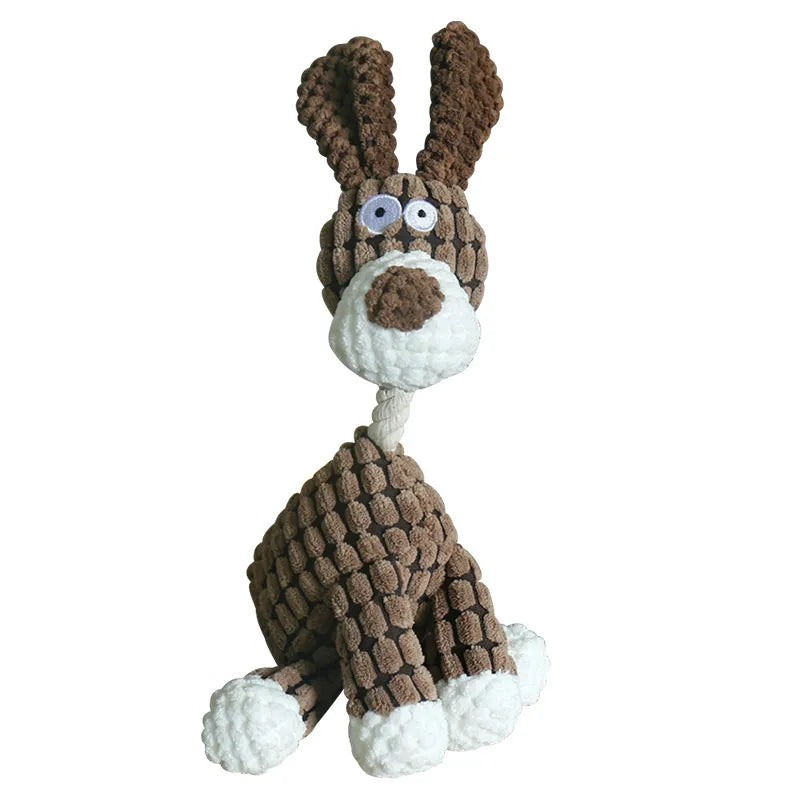 Donkey Shape Corduroy Chew Toy