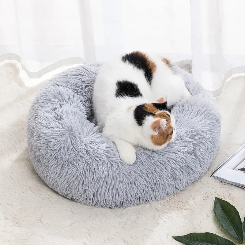 Soft Shaggy Cat Bed